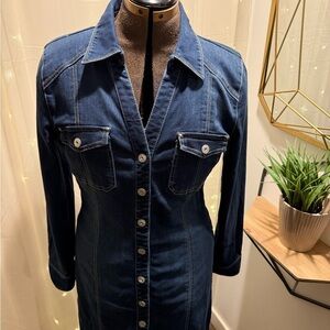 INC International Concepts Stretch Denim Dress